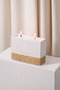 Aberto Design Vela Harmony White Hormigón Sándalo Blanco 11.5 cm